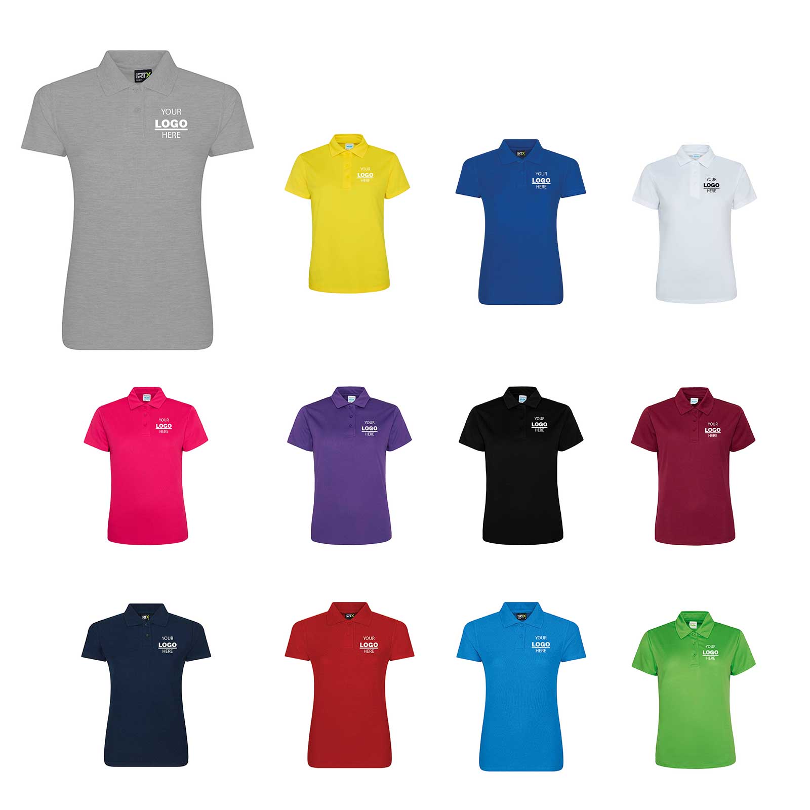 Polyester Textured Polo Shirt Ladies Polyester Textured Polo Shirt Ladies